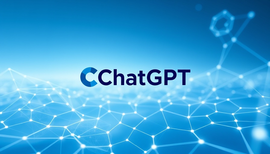 Minimalist ChatGPT logo with futuristic tech background.