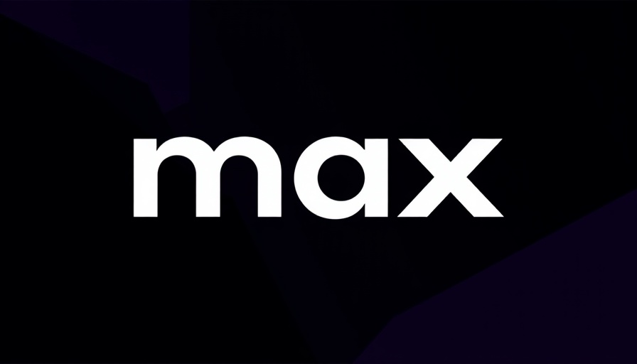 Black Friday streaming deals with 'max' logo on geometric background.
