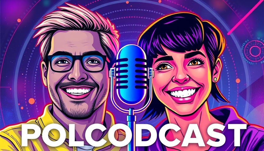 Podcast cover discussing DNA data storage with colorful gradient design.