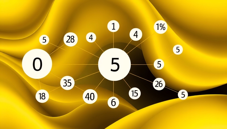 Abstract diagram of math in data science with numbers and lines.