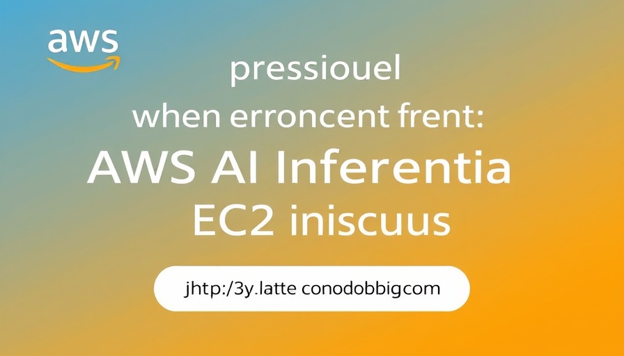 AWS AI Inferentia blog banner with gradient background.