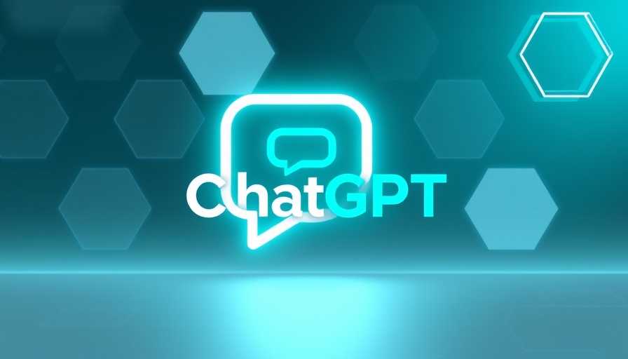 Futuristic ChatGPT logo with hexagonal background design