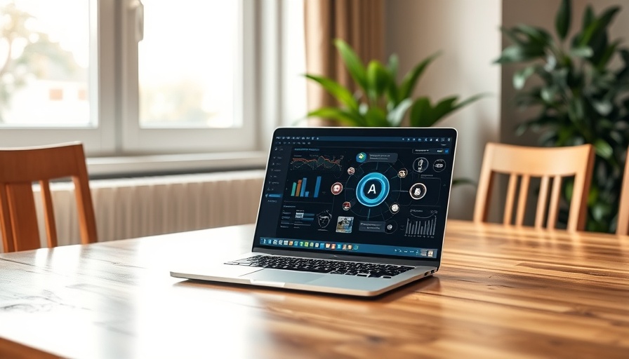 Merlin AI displayed on laptop in modern workspace with natural light.