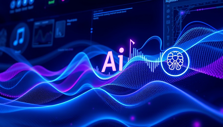 Futuristic music streaming interface with AI elements.