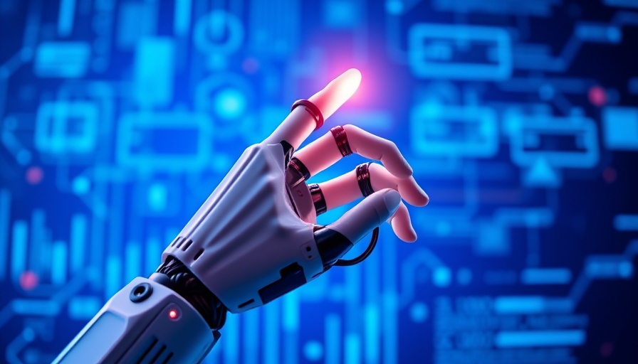 AI startups: Robotic and human hand reaching out in a tech setting.
