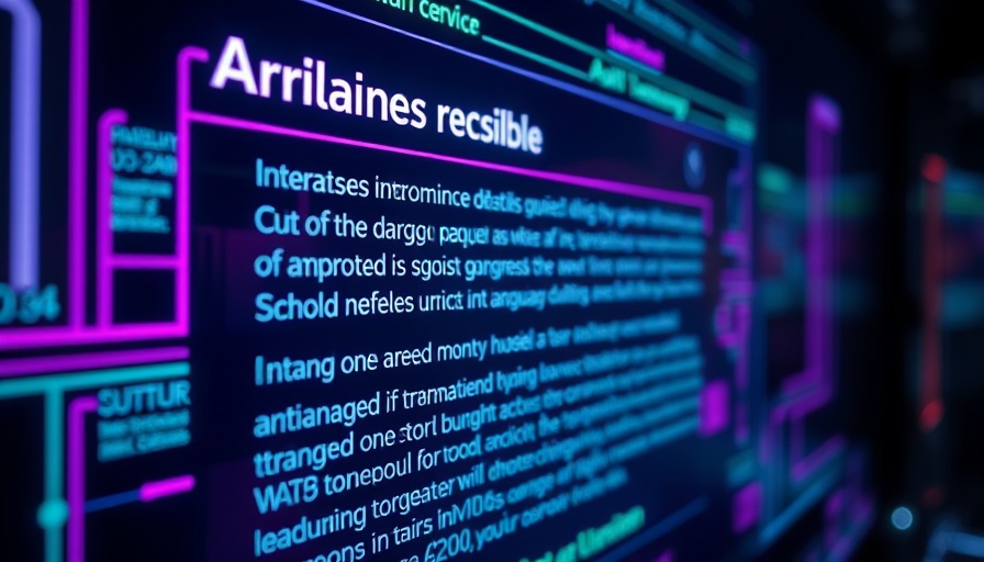 Close-up of AI screen displaying ChatGPT text with neon lines.