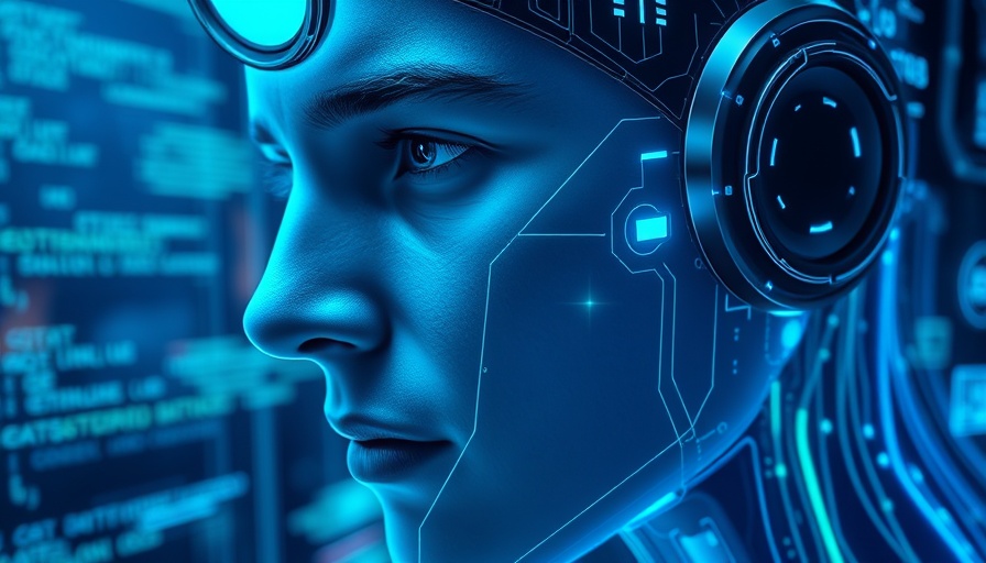 AI deepfake detection concept with digital human face