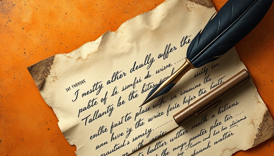 AI customization theme illustrated with parchment and quill.