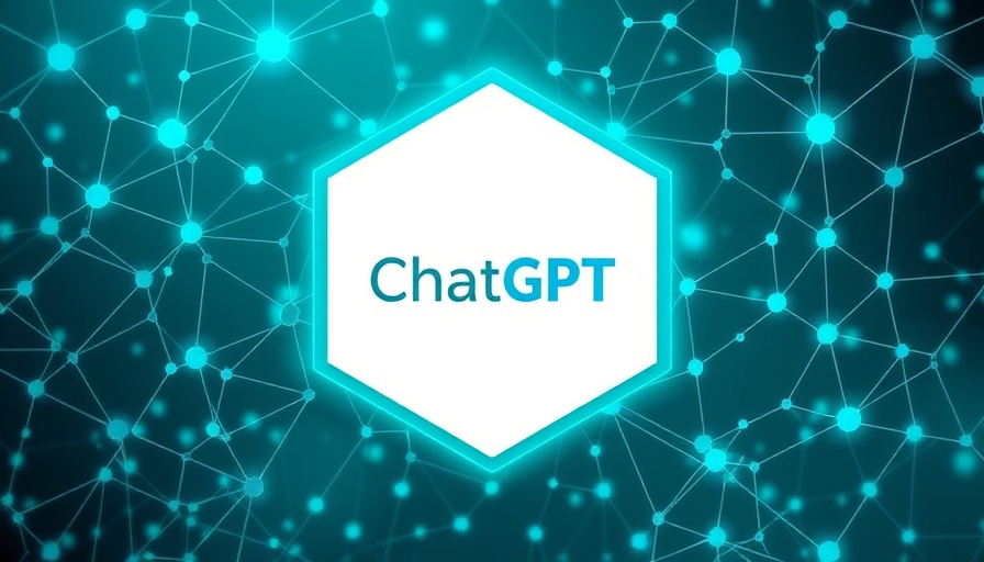 ChatGPT advancements: digital network graphic with hexagonal pattern