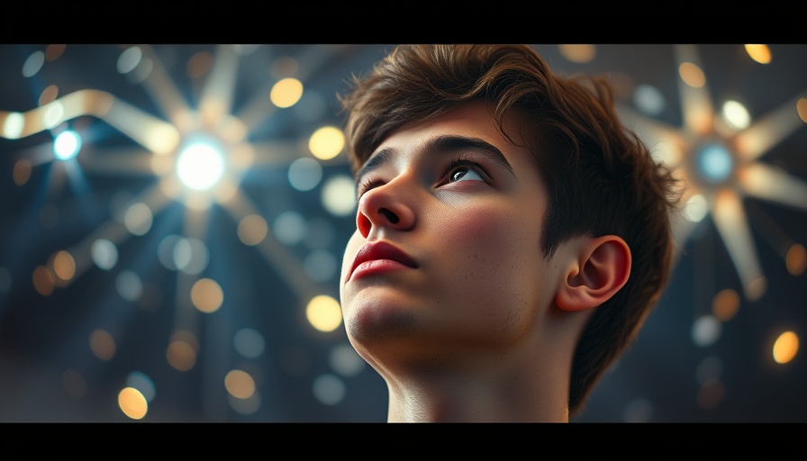 Contemplative young man inspired by sparkling lights, Free AI Courses