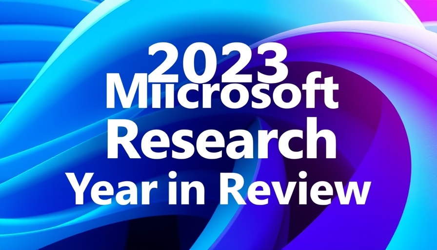 2023 AI Research Year in Review vibrant abstract background.