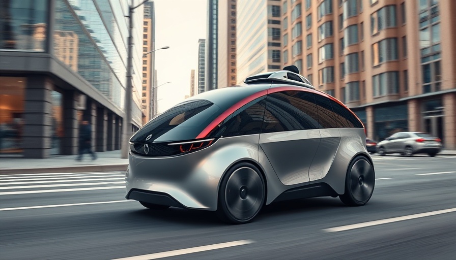 Self-driving car showcasing Pony AI technology in urban setting
