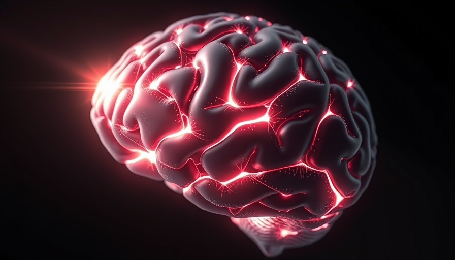 Abstract brain with light patterns representing Generative AI.
