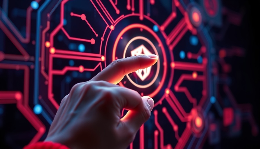 Person interacting with digital AI interface, symbolizing AI safety.