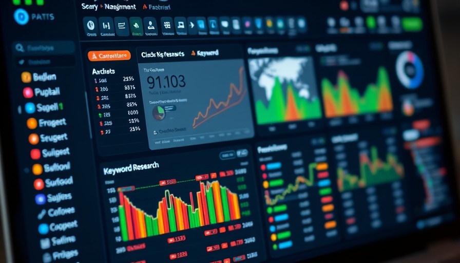 SEO tools dashboard for keyword research and analysis