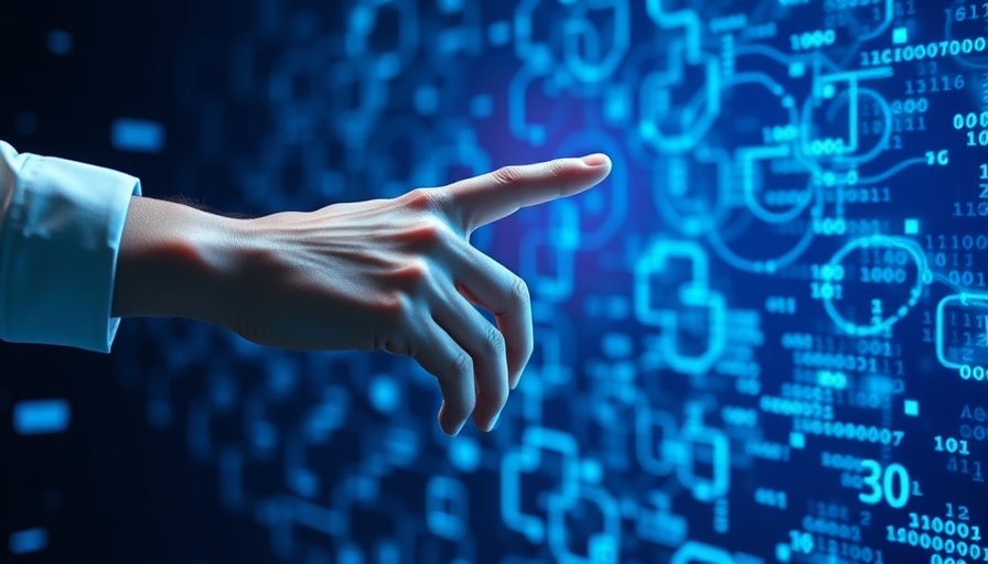 AI startups concept with human and robotic hand interaction.