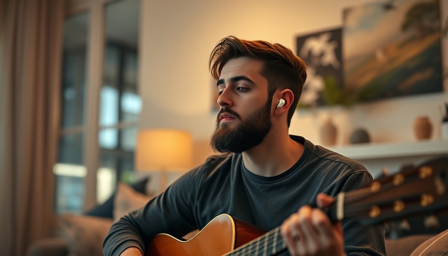 Apple holiday ad featuring AirPods Pro 2 and cozy guitar scene