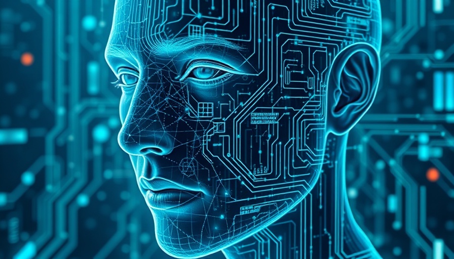 Digital illustration of AI deepfake detection technology.