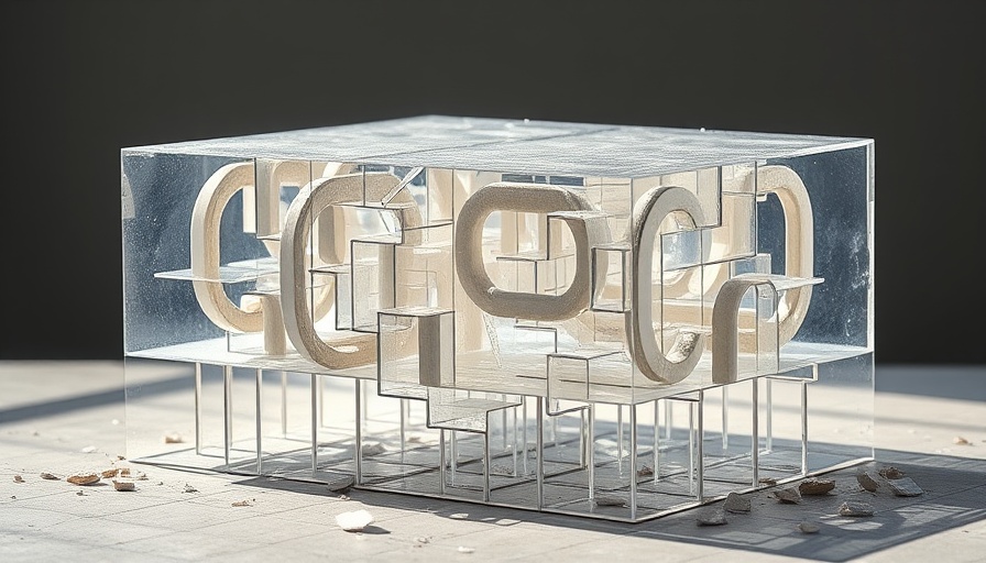 Abstract labyrinth sculpture symbolizing AI cost reduction innovation.