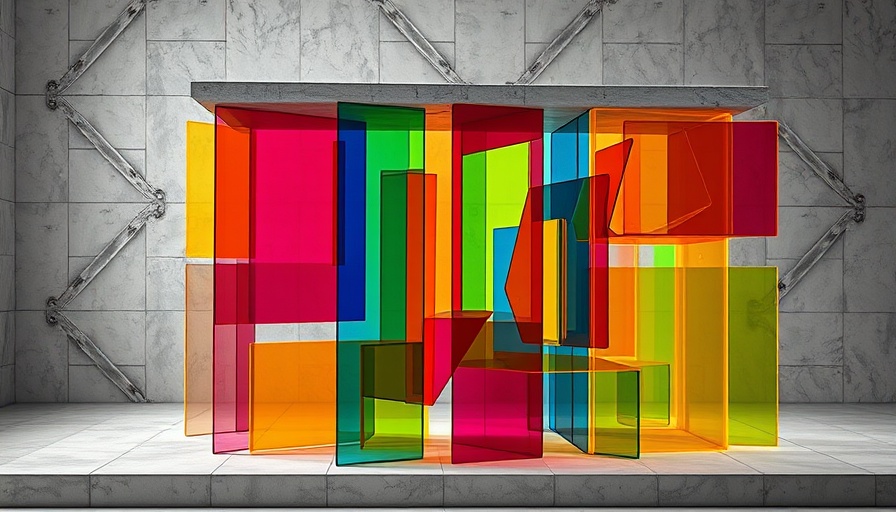 Abstract sculpture showcasing AI personalization concept with transparent panels