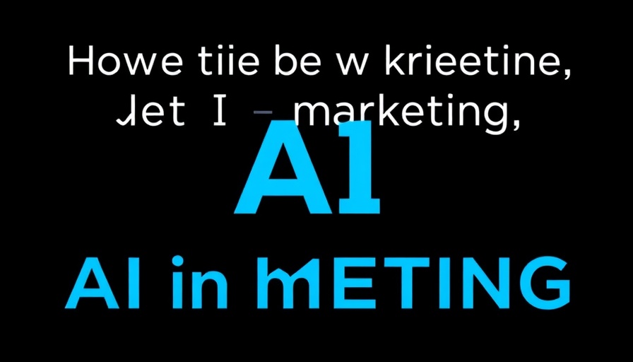 Anthropic AI promotion for marketers with bold typography.