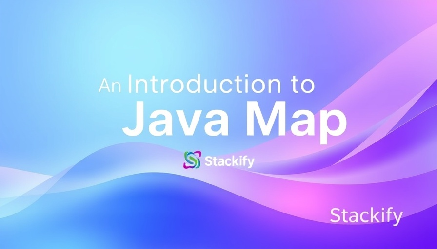 Java Maps introduction blog header image with abstract blue and purple design