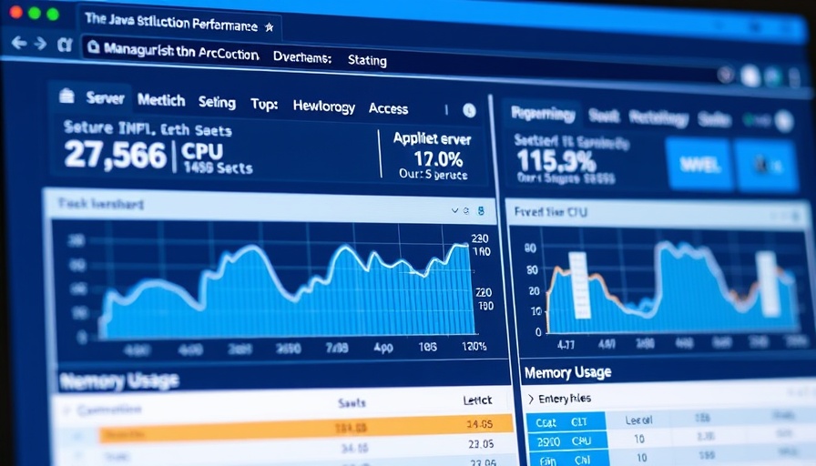 Java tutorials: web dashboard showing app performance metrics.