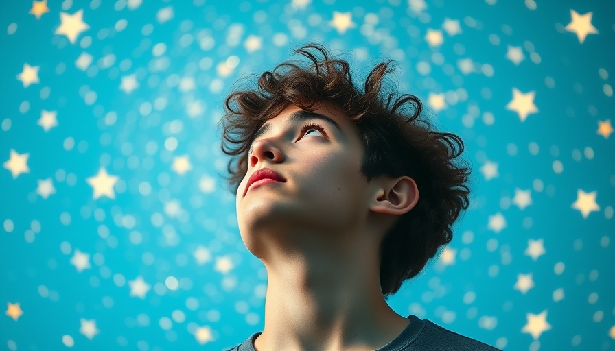Thoughtful young man gazing at cosmic stars, reflecting on LLM courses.