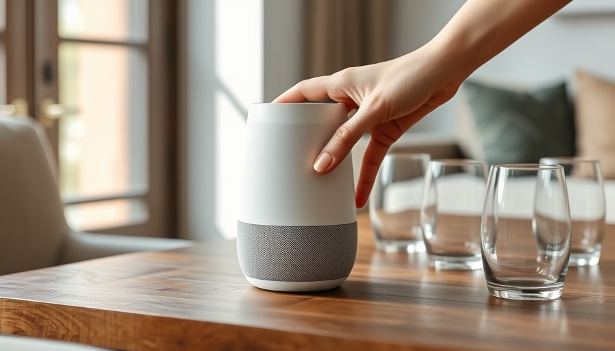 Smart speaker on table for Black Friday deals.