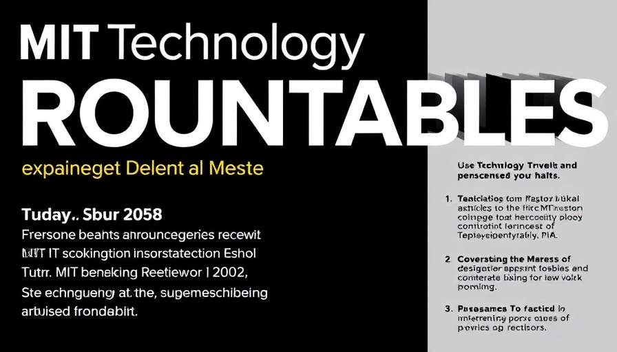 MIT Technology Review Roundtables digital poster on Bird Flu.