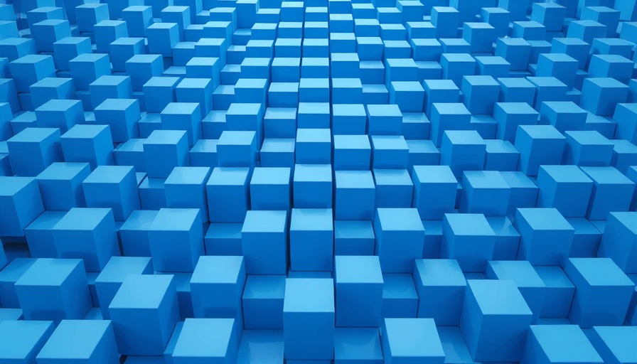 3D blue cubes pattern symbolizing IT productivity