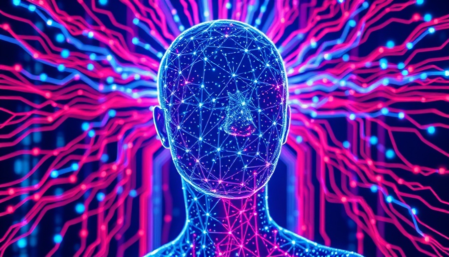 Futuristic agentic AI with luminous digital patterns and data streams.