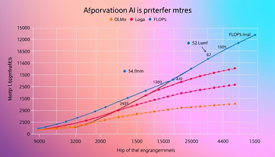 Graph comparing AI language models performance vs FLOPs