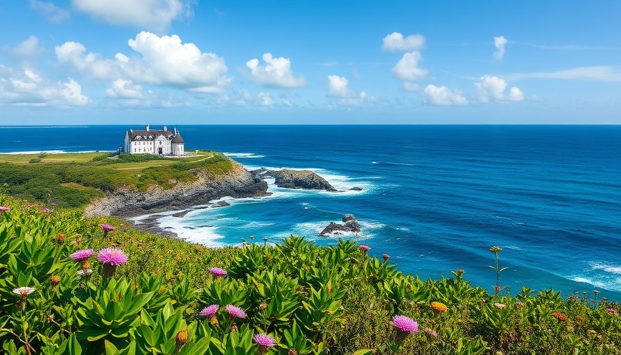 Newport attractions: scenic coastline and historic mansion view.