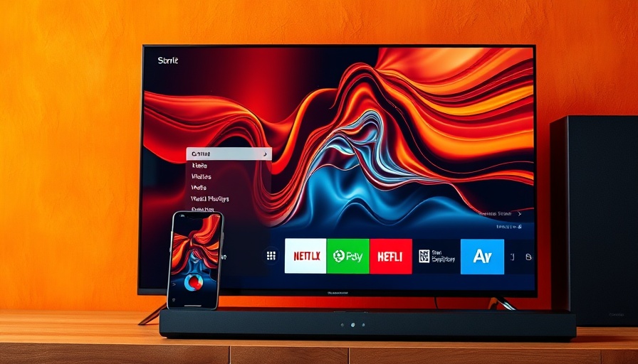 Black Friday tech deals showcasing latest gadgets on orange background.