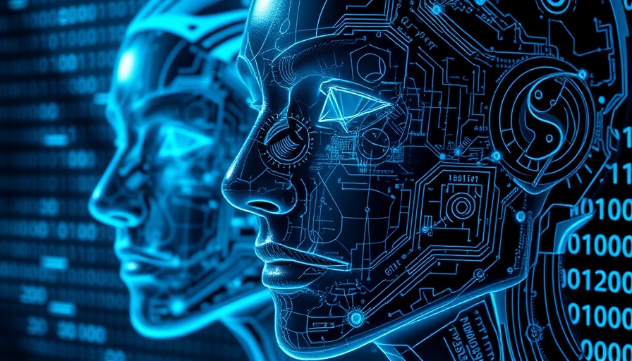 AI deepfake detection technology with digital face analysis.