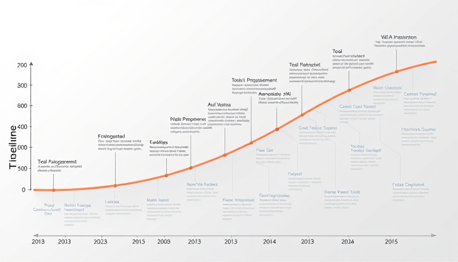 AI GUI automation timeline from 2023 to 2025 with various technologies.
