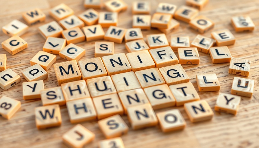Scattered wooden letter tiles for ChatGPT business strategy concept.
