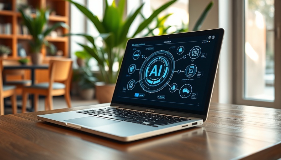 Merlin AI interface on laptop in a modern workspace