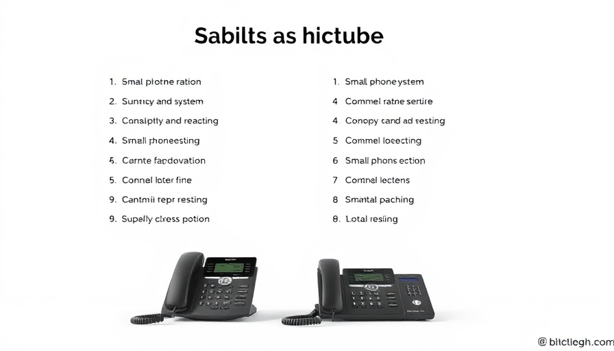 UCaaS providers phone system features list in minimal design.