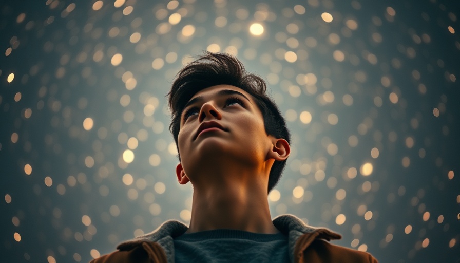 Thoughtful young man with stars around, Free AI courses inspiration