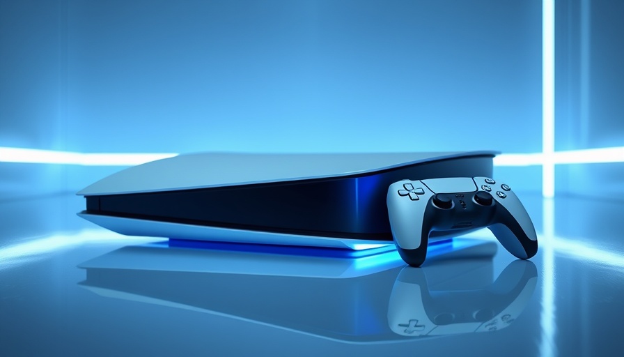 Modern PS5 console with blue glow for Black Friday PS5 deals.