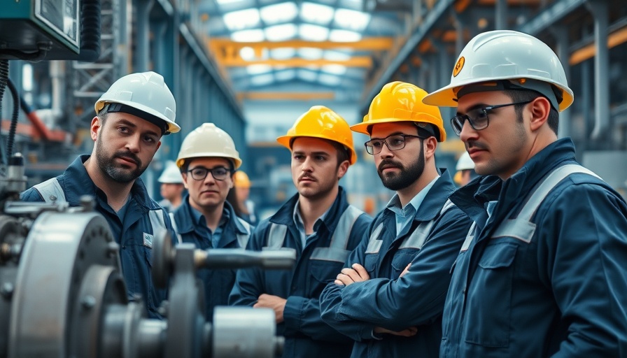 Engineers on mining projects inspecting machinery.