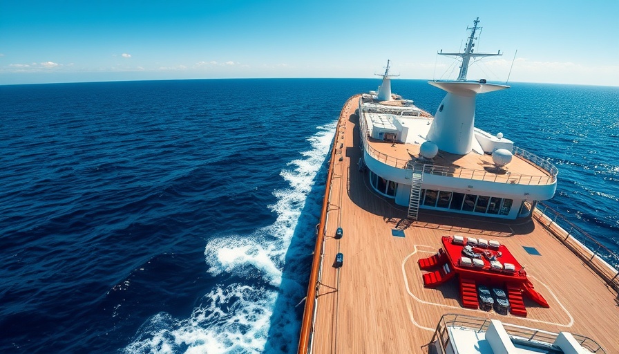 Meta submarine cable ships in deep blue ocean panorama.