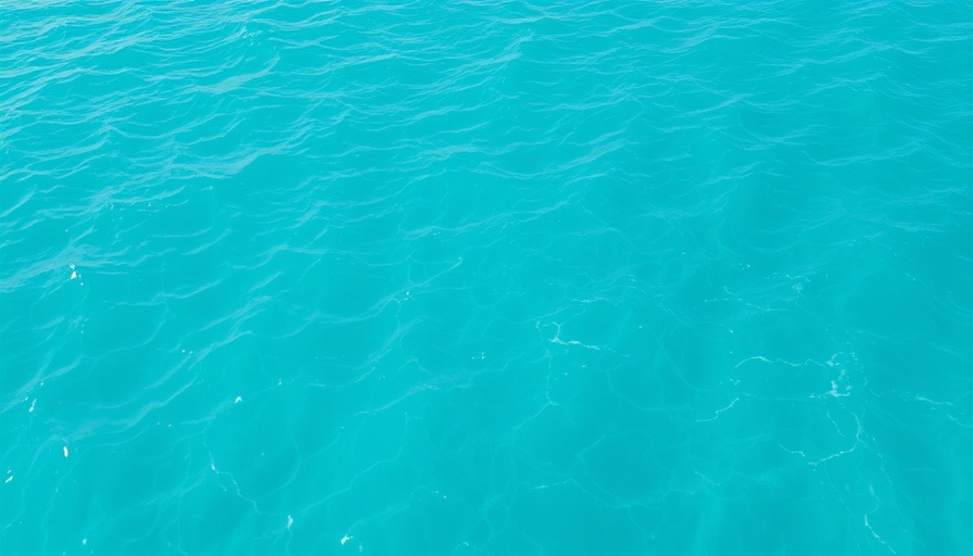 Turquoise ocean surface with gentle ripples, Live AI perspective.
