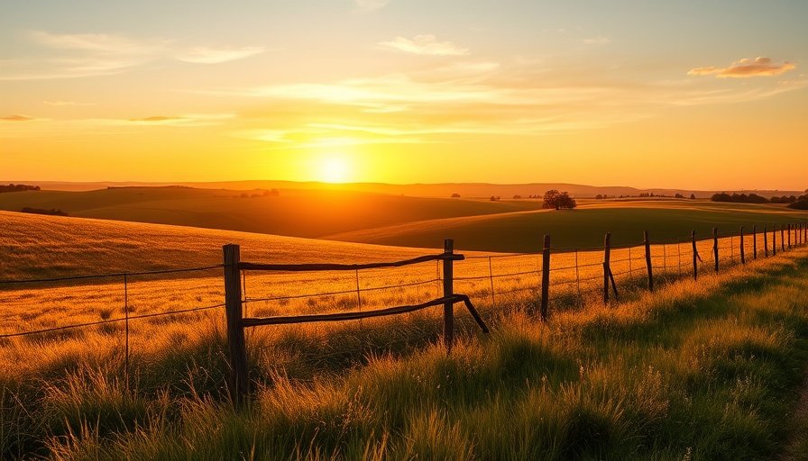 Serene sunset over rolling hills, ideal for RV living inspiration.
