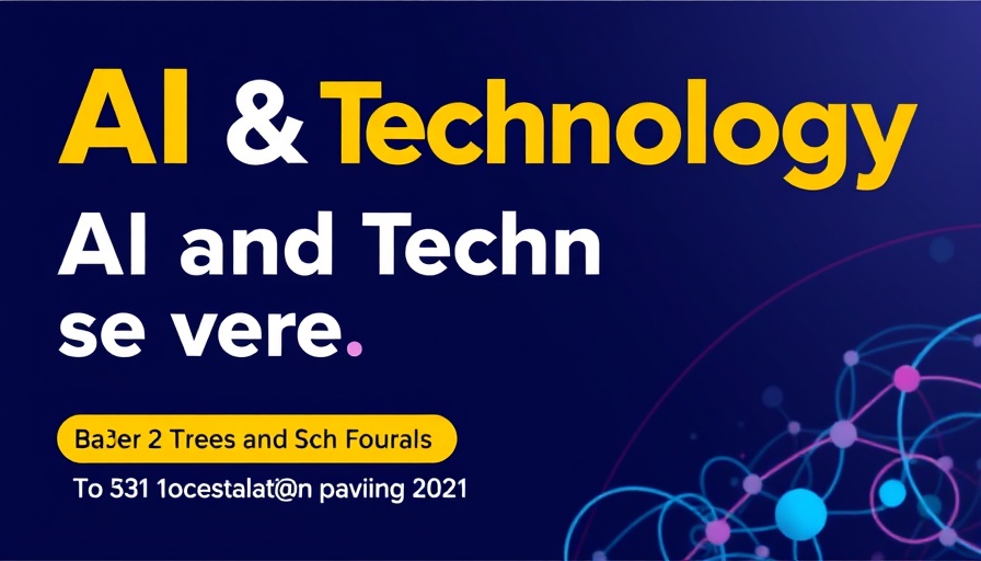 AI training techniques event banner with vibrant colors.