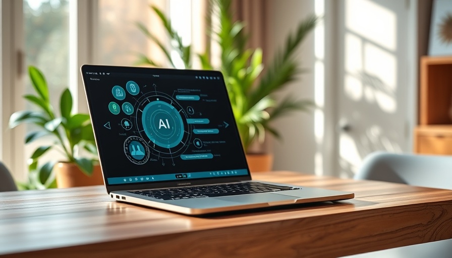 Merlin AI interface on laptop in a modern workspace