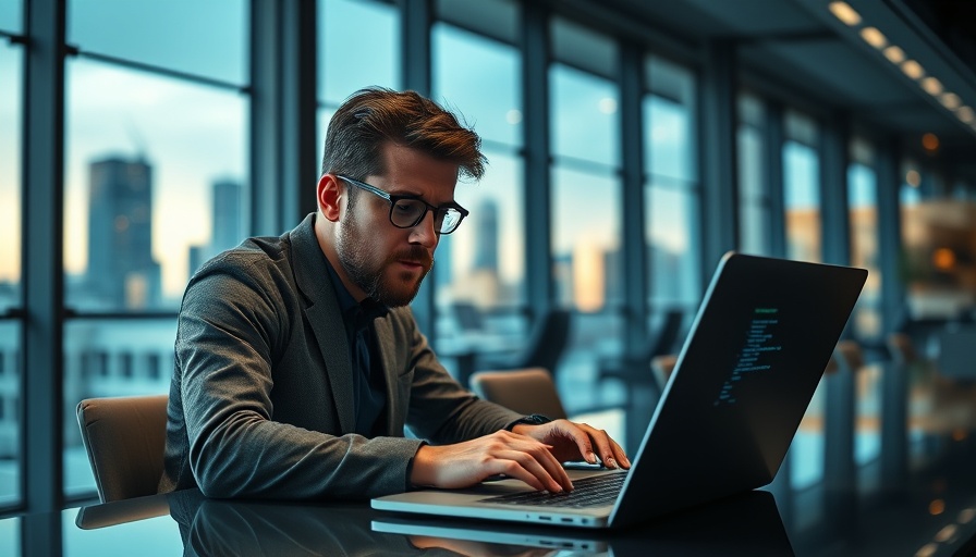 Gen AI coding in a modern office setting