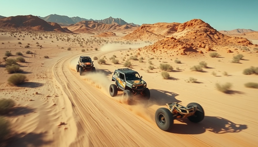 E-commerce Retail promotion with off-road vehicles and savings offer